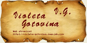 Violeta Gotovina vizit kartica
